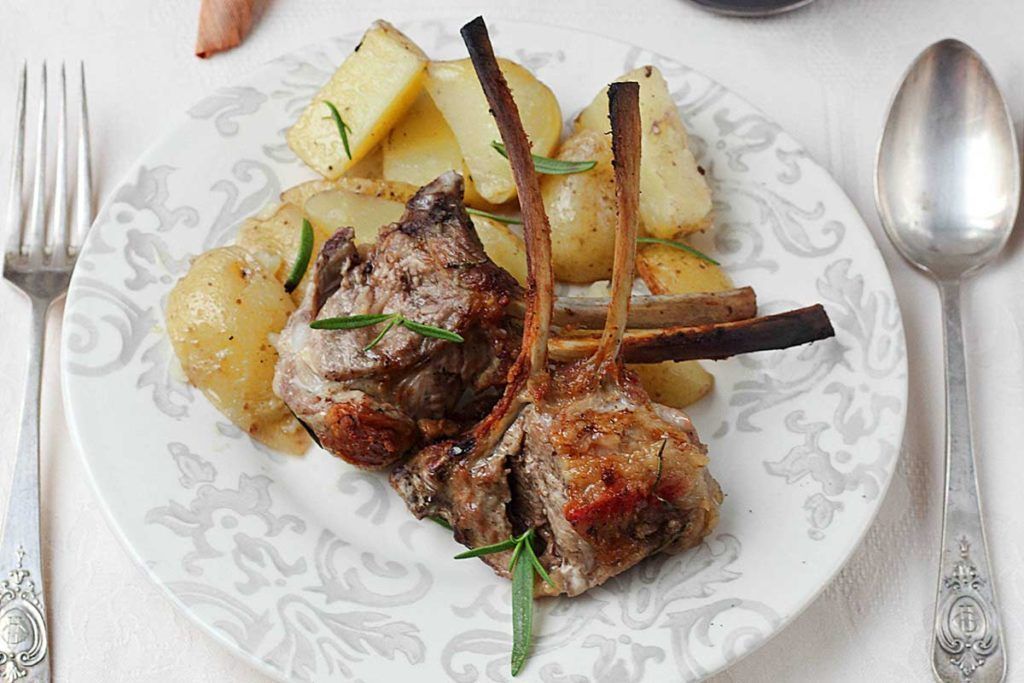 carre de cordero ternasco aragon al horno