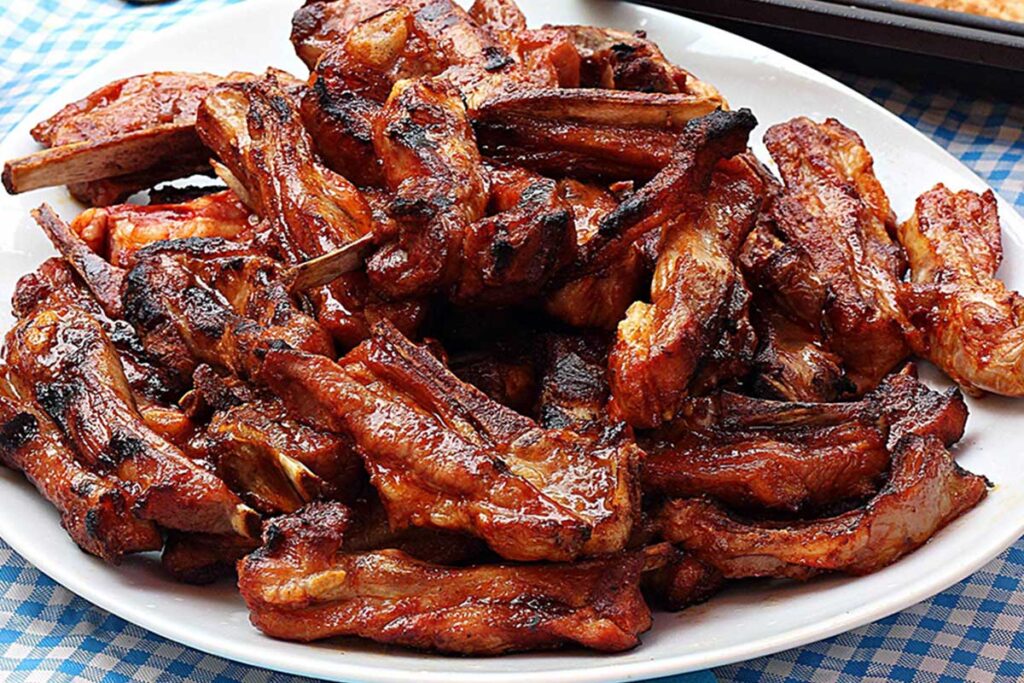 churrasquitos de cordero ternasco de aragon a la barbacoa