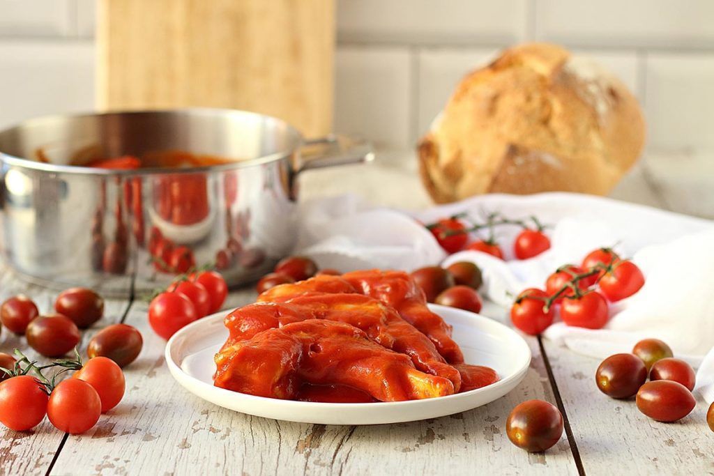 manitas de cordero salsa