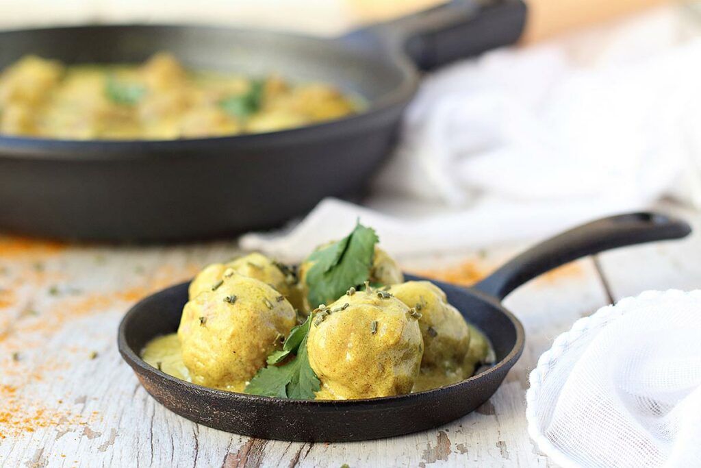 albóndigas de cordero al curry