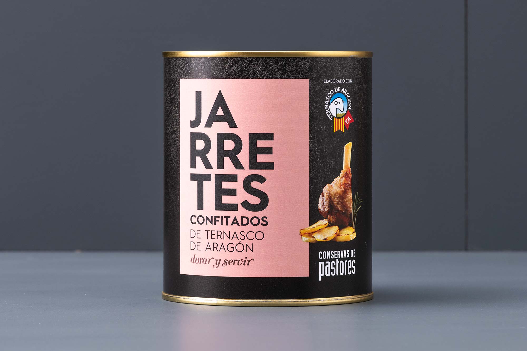 jarretes de cordero confitados