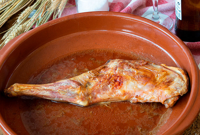 cordero lechal asado